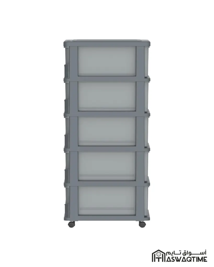COSMO CEDAGRAIN STORAGE CABINET 5 LEVEL GREY.webp