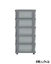 COSMO CEDAGRAIN STORAGE CABINET 5 LEVEL GREY.webp