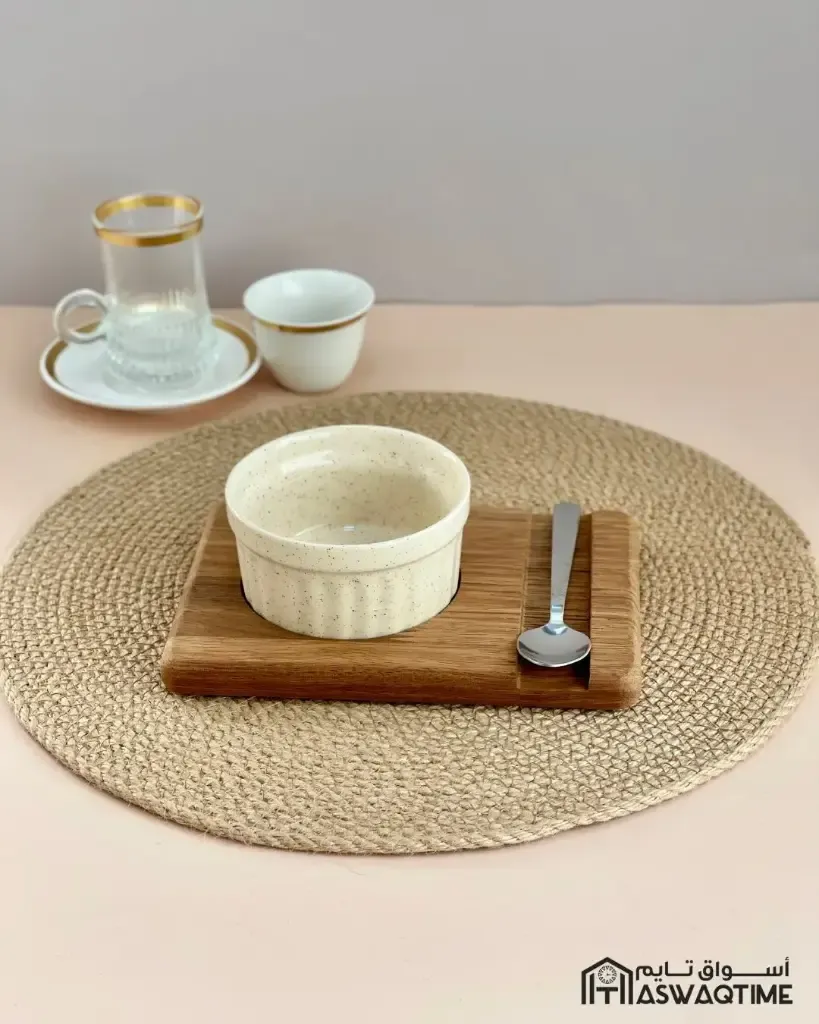 [INCIR-800-003] INCIR HOME WOODEN SINGLE SUFLE STAND WITH SPOON.webp