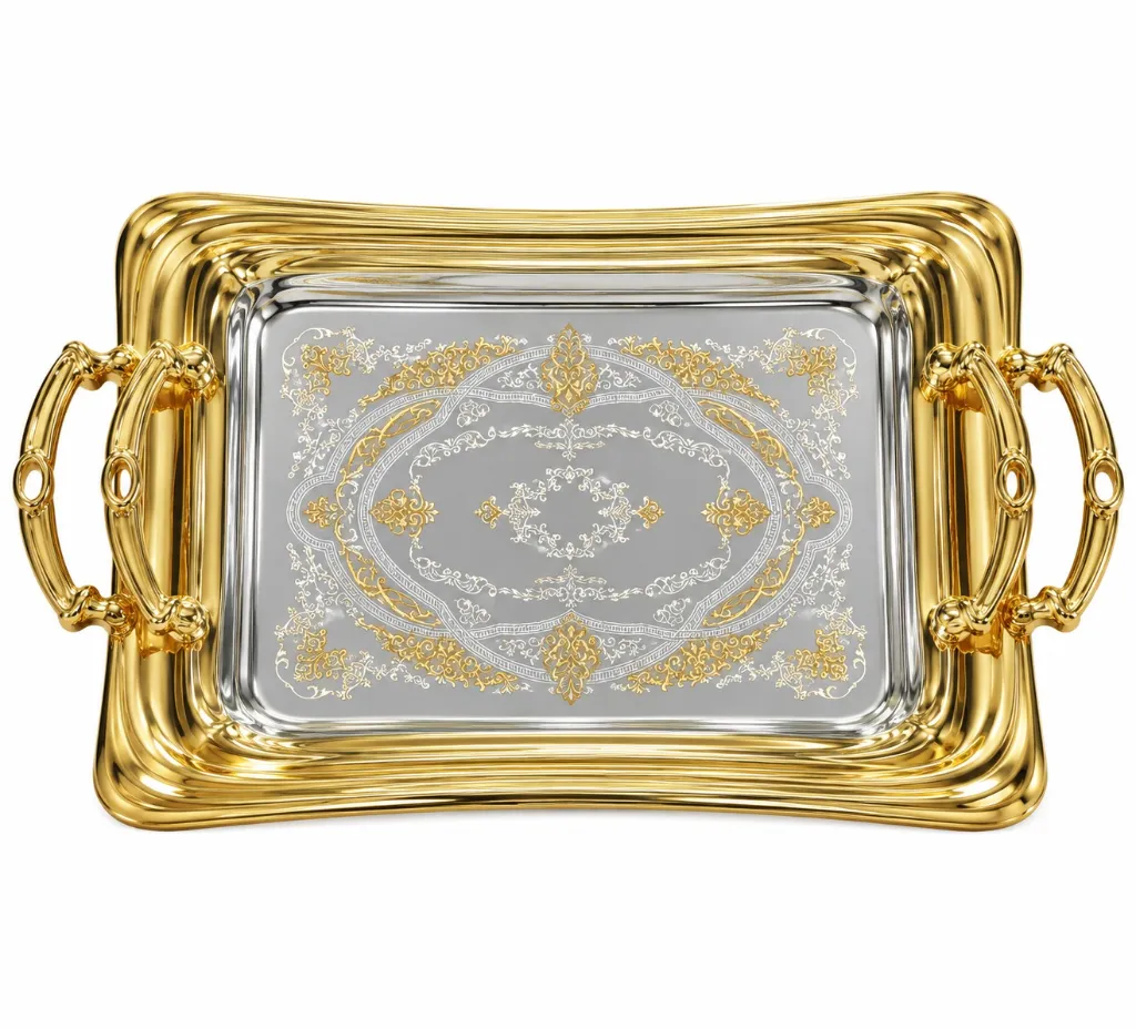 GER-GER1838 GERMAX GOLDEN TRAY 2PCS 1.webp