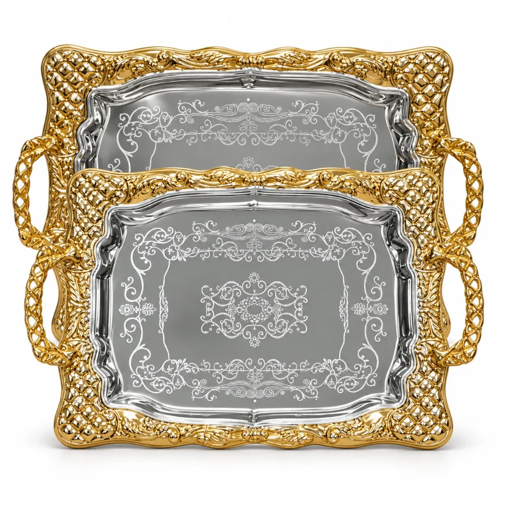GER-GER1858 GERMAX GOLDEN TRAY 2PCS 1.webp