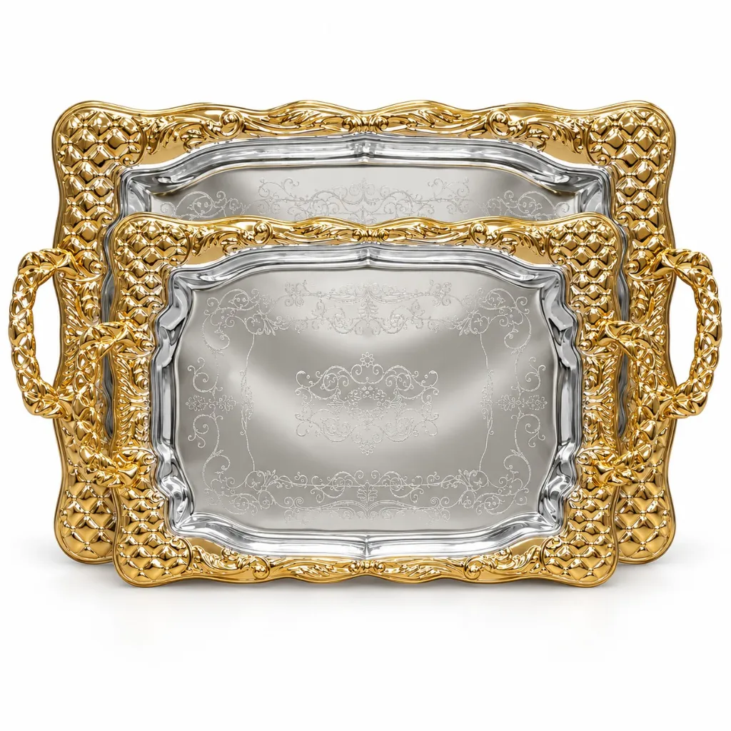 GER-GER1858 GERMAX GOLDEN TRAY 2PCS 3.webp