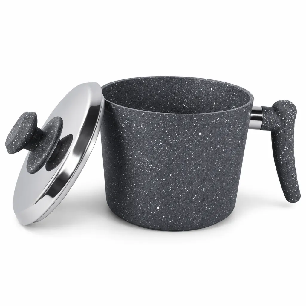 HASCEVHER GERMANITIUM GRANITE MILK POT 16x13.5 CM 2.webp