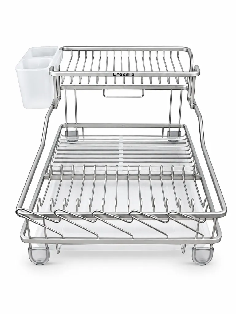 LS-DSH-23 2 TIER ALUMINUM DISH RACK 3.webp