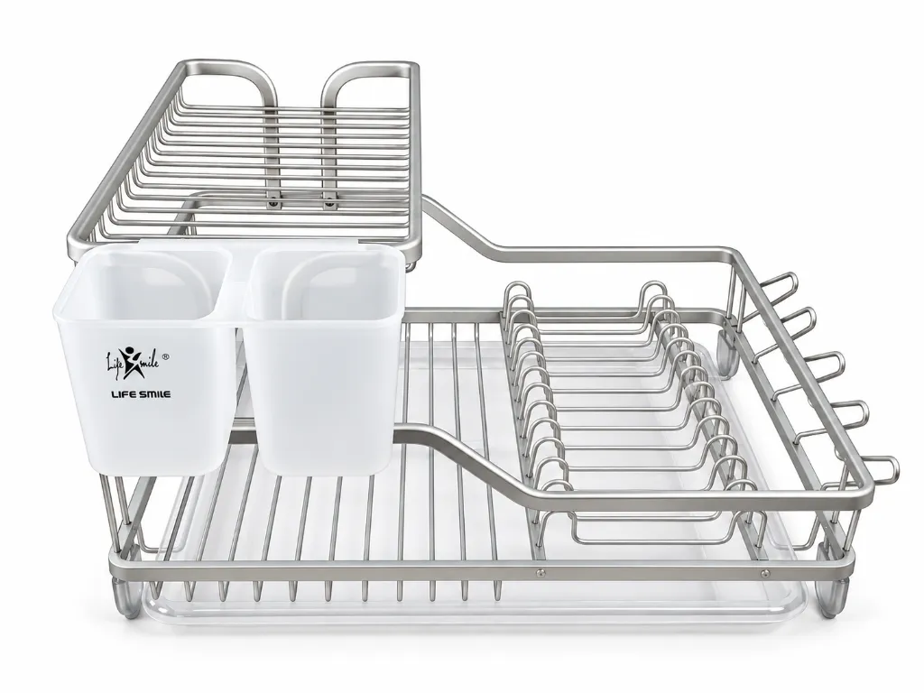 LS-DSH-23 2 TIER ALUMINUM DISH RACK 1.webp