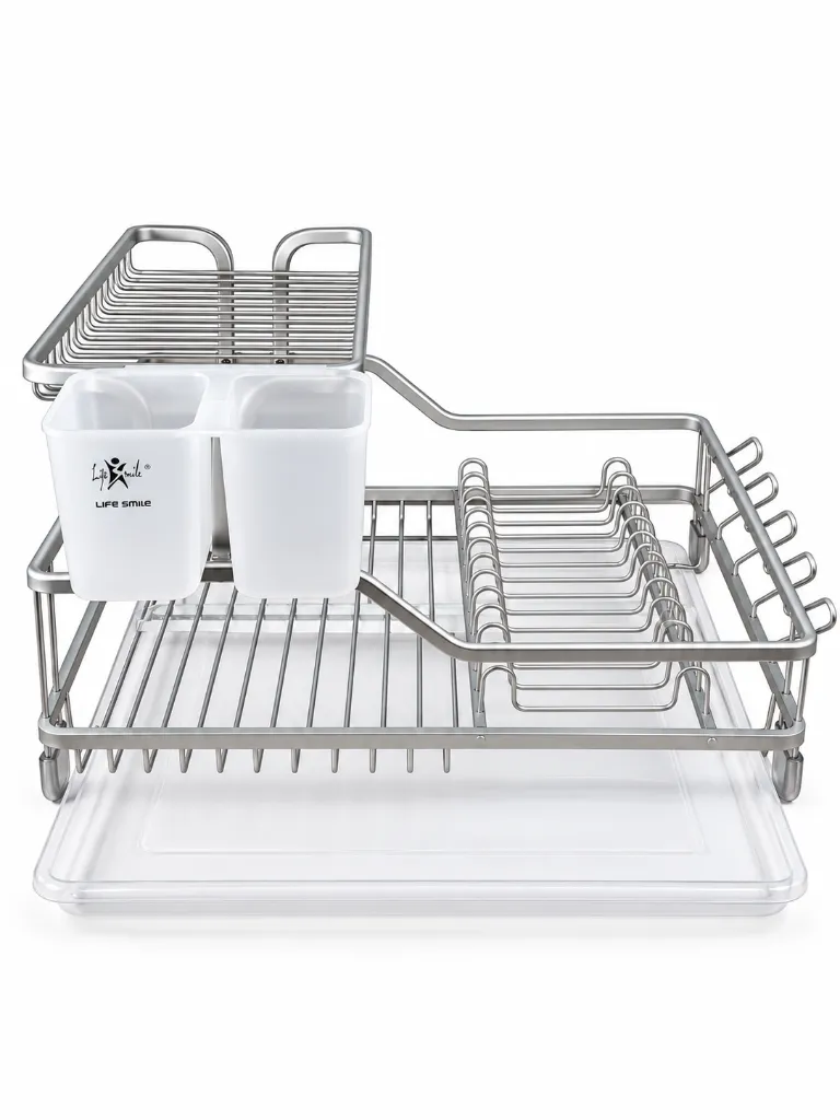 LS-DSH-23 2 TIER ALUMINUM DISH RACK 2.webp
