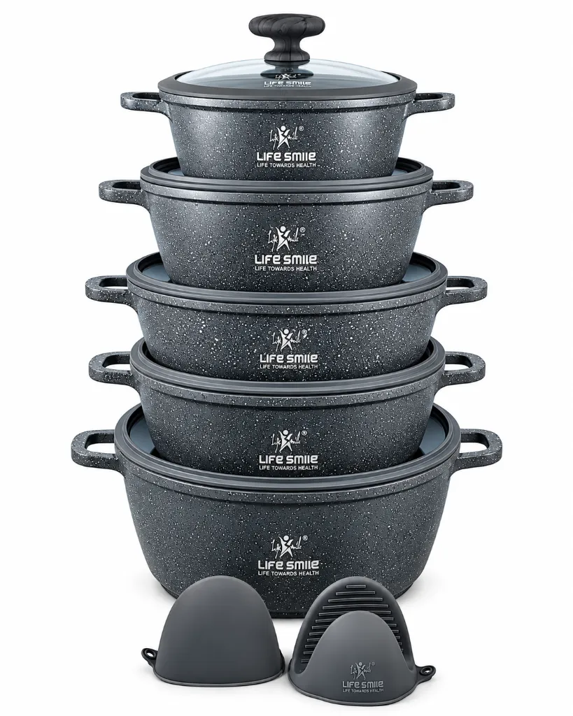 LIFEP17S-GL-10BLUE LIFE SMILE 10 PCS COOKWARE SET 4.webp
