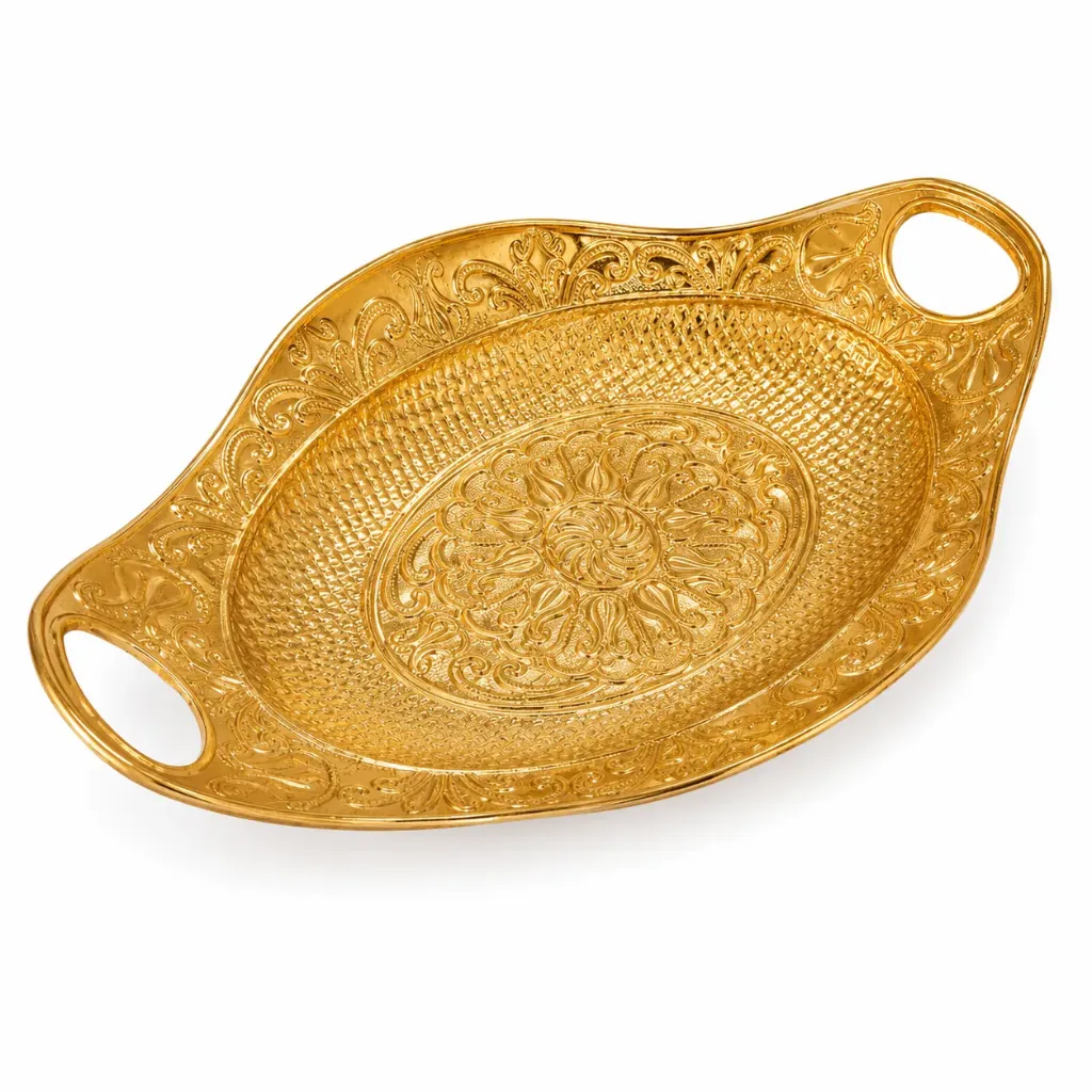 ORNATE EMBOSSED DECORATIVE DISH