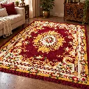 Elegant Burgundy Baroque Rug Living Room.webp