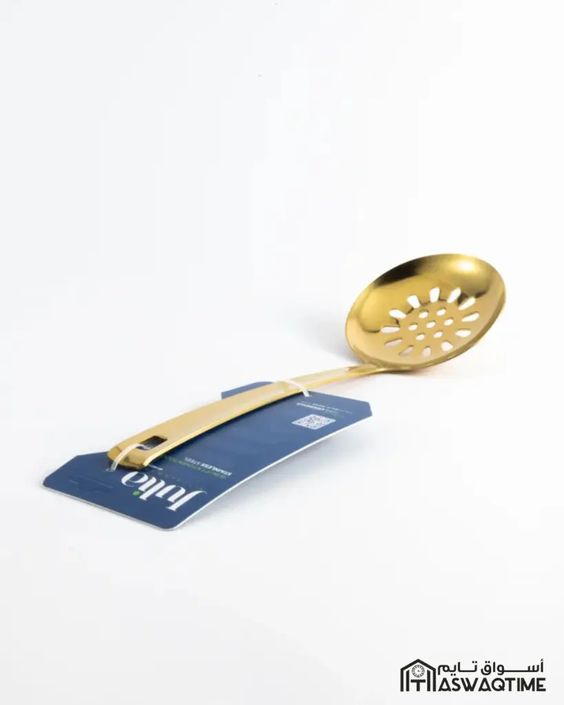 JULIA STAINLESS STEEL LADLE-SKIMMER SHORT HANDLE GOLD (2).webp