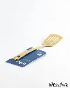 JULIA STAINLESS STEEL SLOTTED TURNER SHORTHANDLE-GOLD 24-932 (1).webp