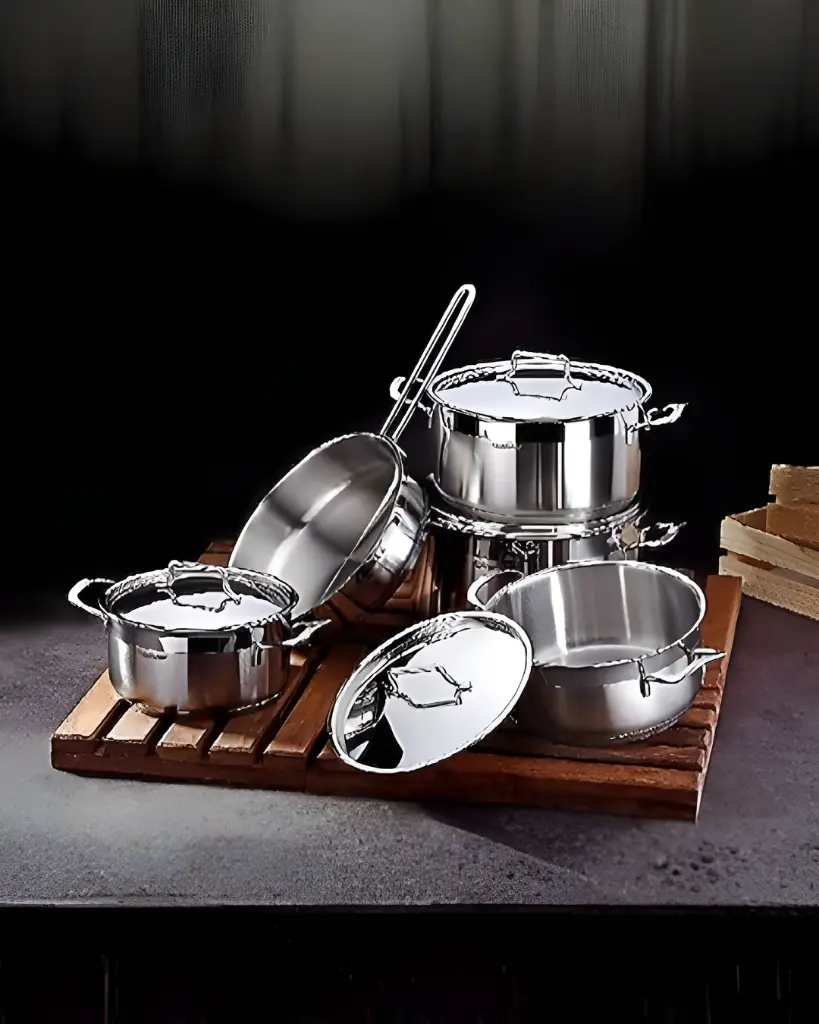 HASCEVHER ANETT 9 PCS COOKWARE SET 