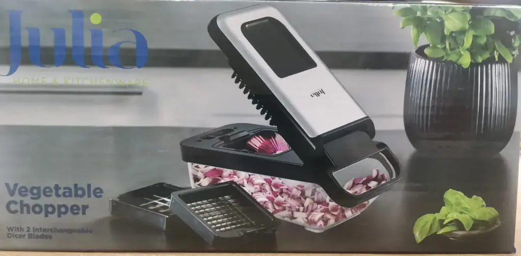 VEGETABLE CHOPPER WITH 2 DICER BLADES 