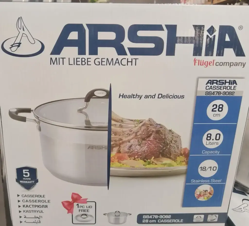 [ARSH3082] ARSHIA S-S CASSEROLE 28CM 3082.webp
