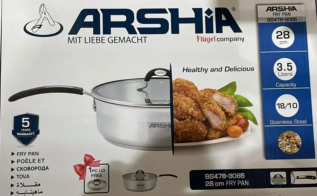 [ARSH3085] ARSHIA S-S FRYPAN 28CM 3085.webp