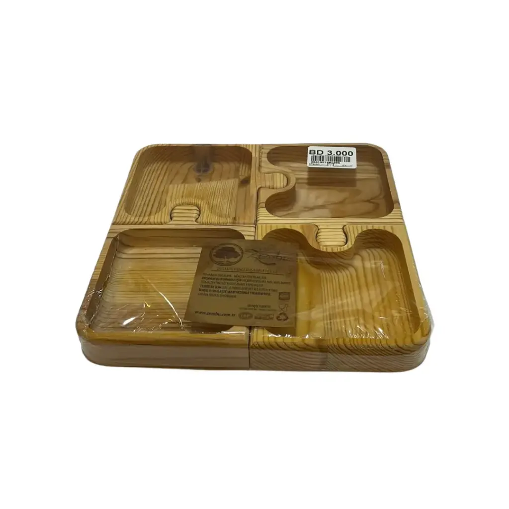 ZEMBU WOOD 4x PUZZLE COOKIES PINE