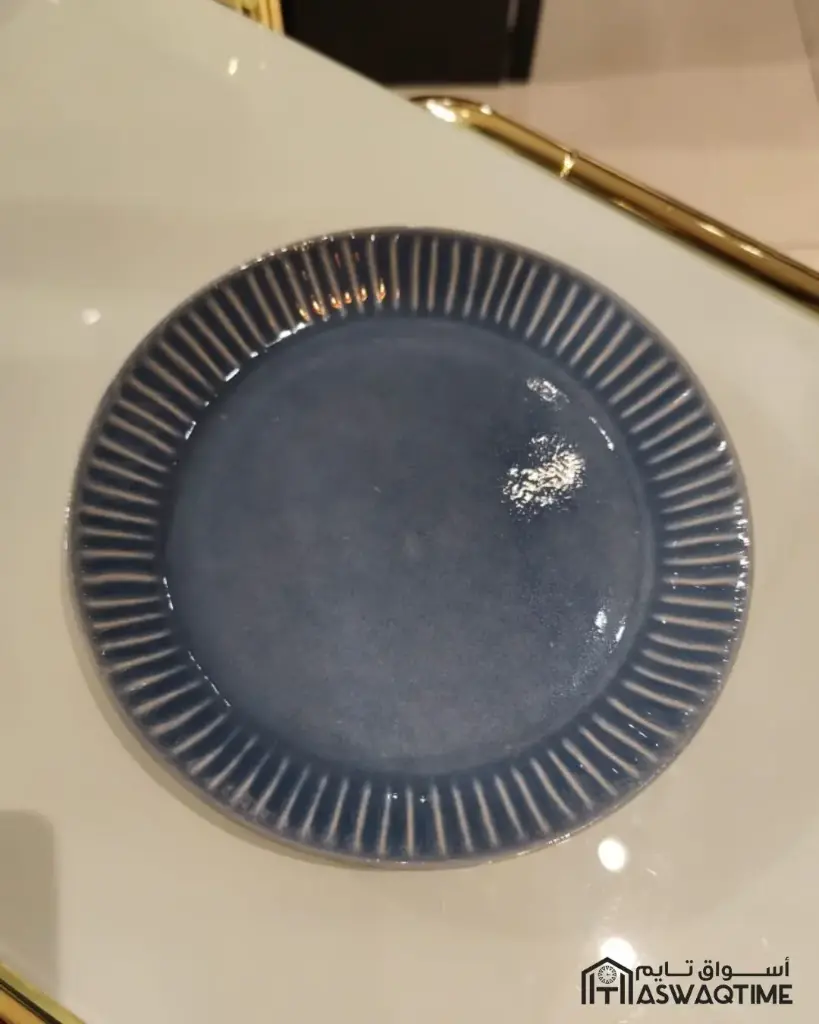 COVE GLAZED INDIGO BLUE DINNER PLATE PORCELAIN PLATE 
