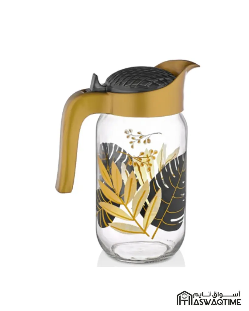 [HN-1704 ] GOLD LEAF PATTERNED JUG 1000CC.webp