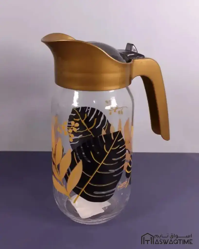 [HN-1704 ] GOLD LEAF PATTERNED JUG 1000CC.webp
