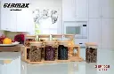 GERMAX 8PCS ROUND GLASS JARS