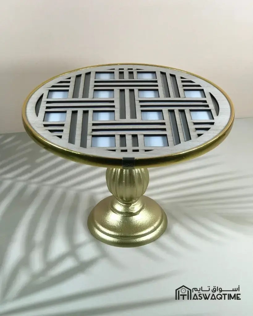[MS3-1927-5] SMALL ROUND TRAY WITH STAND.webp