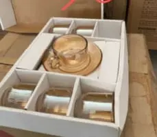 12PCS COFFEE SET GLASSWARE CF00/L12