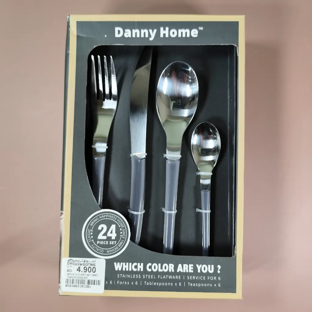 24PCS CUTLERY SET GREY FA02-03