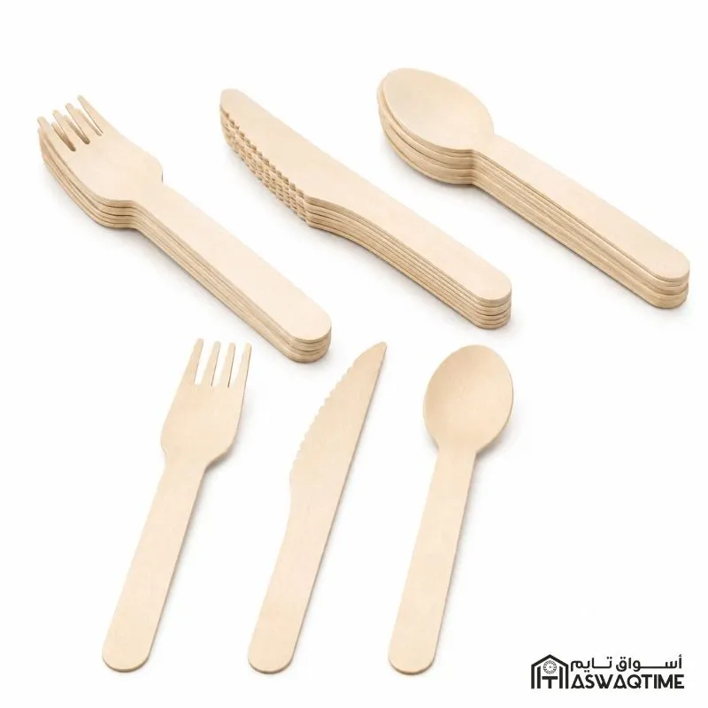 24 PCS REFINED WOOD PIKNIK SET