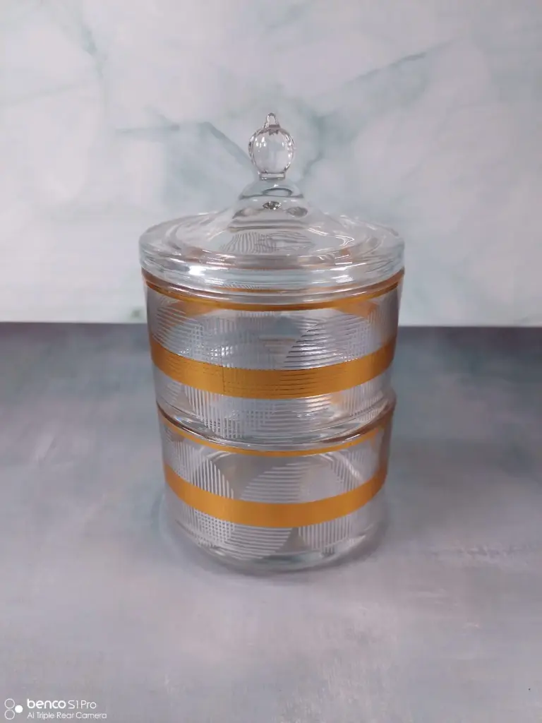 [MS08-317-95] 2 LAYERS GLASS CONTAINER