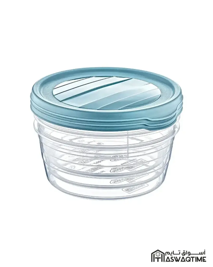 Hobby Life 3*0.3 Ltr ROUND TREND STORAGE BOX                            
