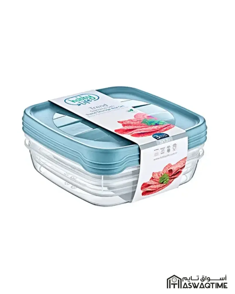 Hobby Life 3*1.3 Ltr SQUARE TREND STORAGE K