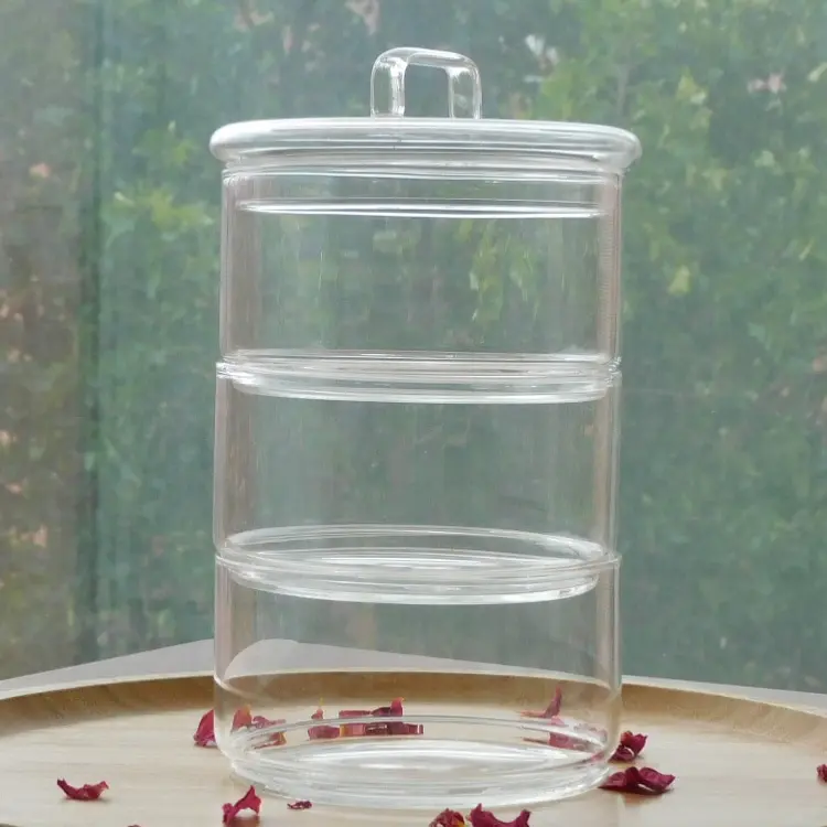 DAVE 3 LAYER GLASS JARS