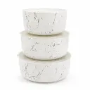 3 MARBLE PATTERN STORAGE CONTAINER