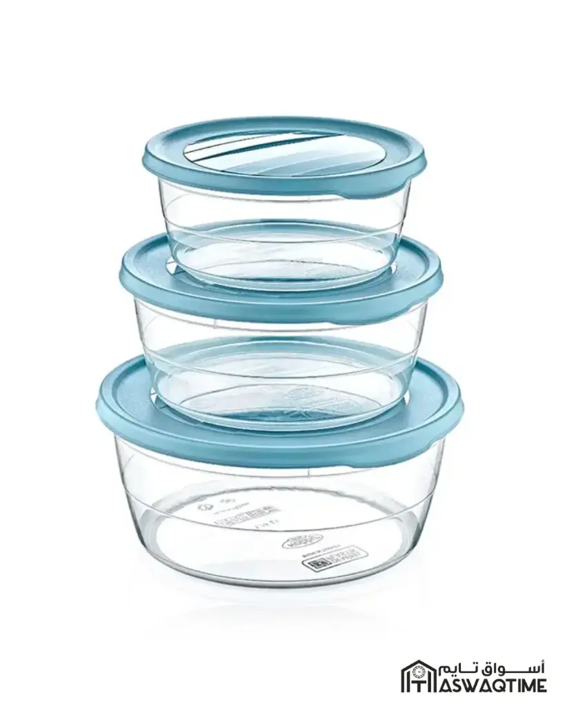 Hobby Life 3 PCS ROUND TREND STORAGE BOX (0.3+0.7+1.1 Ltr)              