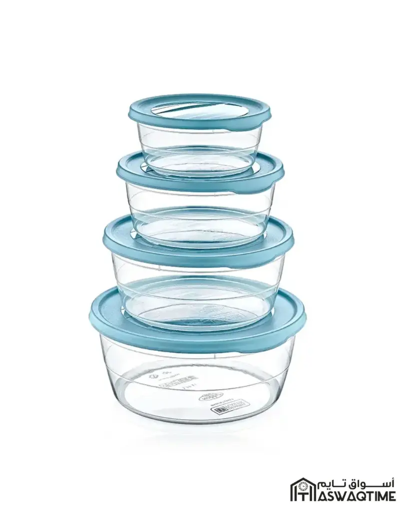 Hobby Life 4 PCS ROUND TREND STORAGE BOX (0.3+0.7+1.1+1.75 Ltr)         