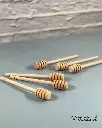 6 PCS WOODEN HONEY STICK