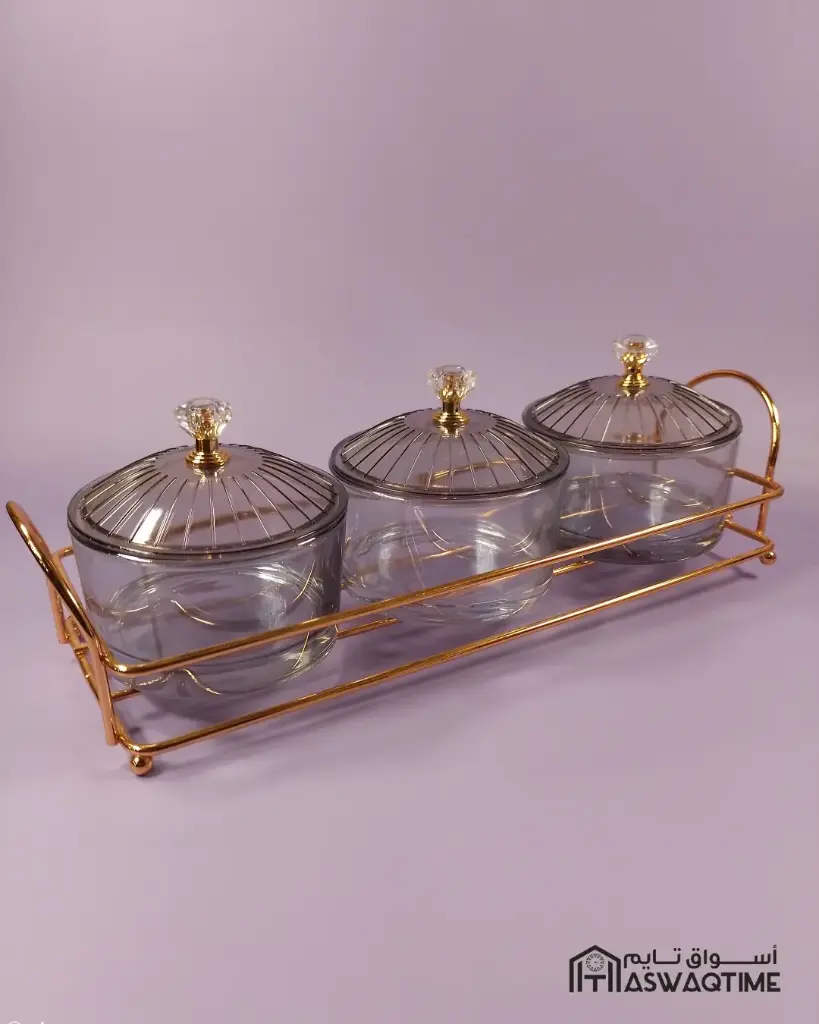 7PCS SNACKS BOWL SET WITH METAL STAND