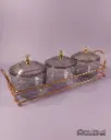 7PCS SNACKS BOWL SET WITH METAL STAND