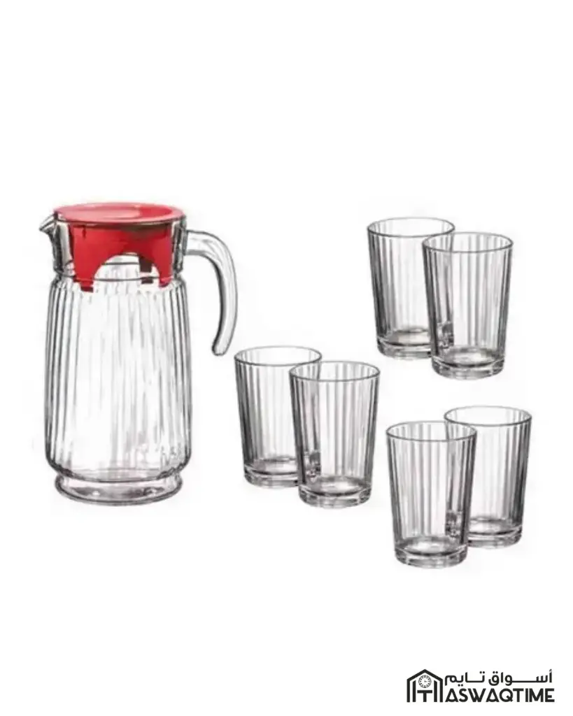 PASABAHCE SPACE GLASS WATER SET 7PCS 1.65L