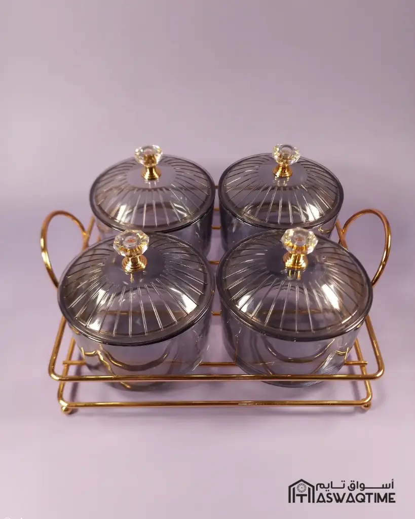 9PCS SNACKS BOWL SET WITH METAL STAND