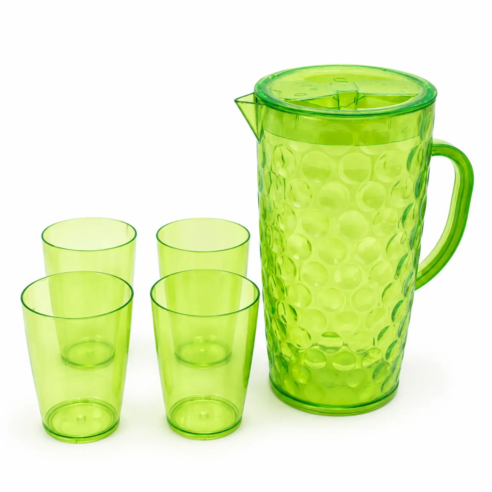 ACRYLIC JUG WITH CUPS 6PCS SET