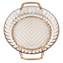 ACRYLIC ROUND TRAY WITH HANDLES 