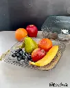 ACRYLIC SQUARE FRUIT BOWL 26cm