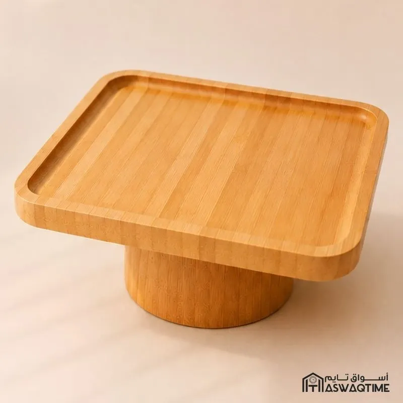 [SJ-MM386] BAMBOO SQUARE CAKE HOLDER S1