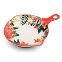 CERAMIC PLATE WITH HANDLE