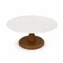 CERAMIC PLATE WITH WOODEN STAND