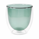 COLORED DOUBLE GLASS CUP 250ml