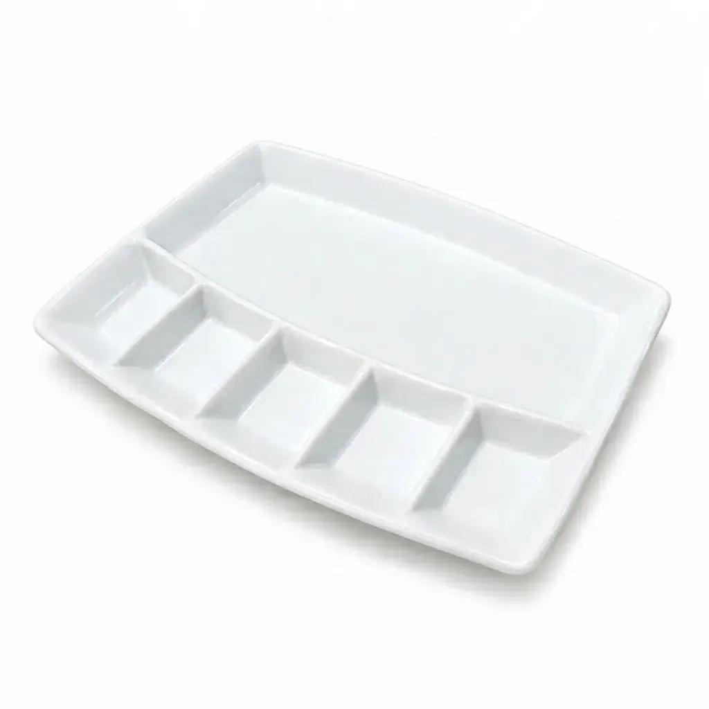COOKER WHITE BREAKFAST PLATE