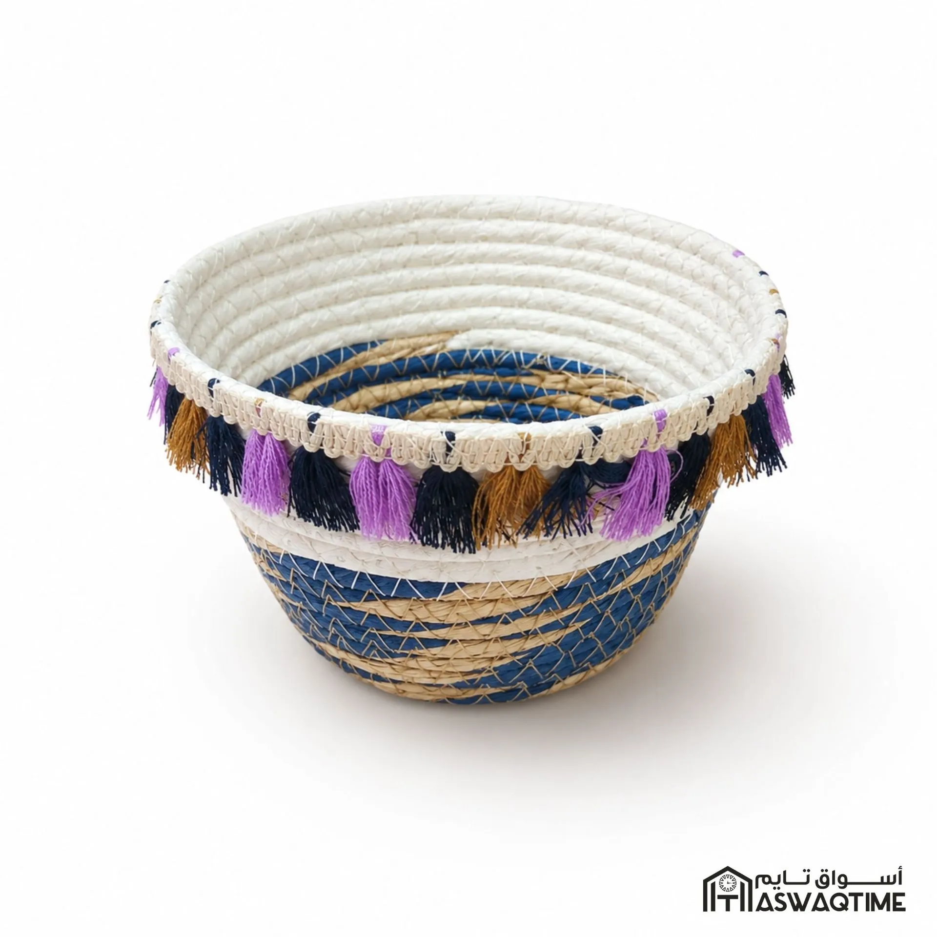 COTTON ROPE ROUND SMALL BASKET