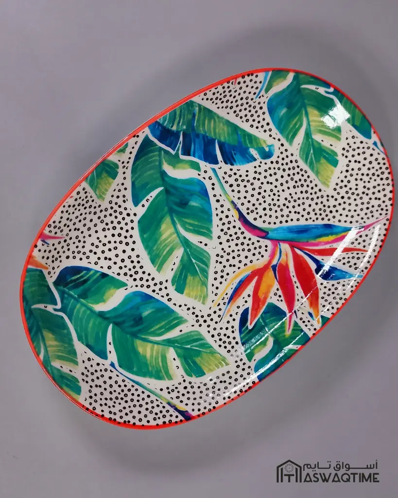 DANNY HOME 9.5" OVAL PLATE 24X15X2.5CM PORCELAIN 348G